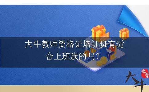 大牛教师资格证培训班