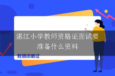 湛江小学教师资格证面试要准备什么资料