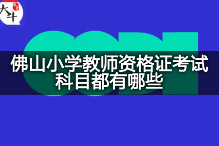 佛山小学教师资格证考试科目,佛山小学教师资格证,佛山小学教师