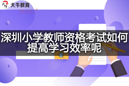 深圳小学教师资格考试