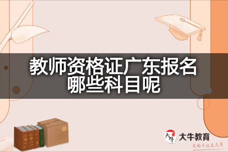 教师资格证广东报名