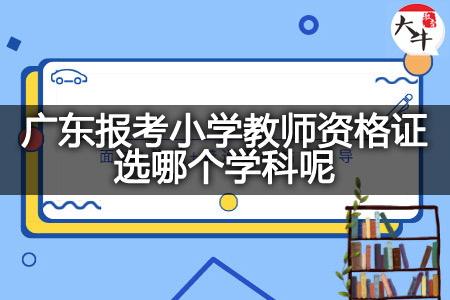 广东报考小学教师资格证