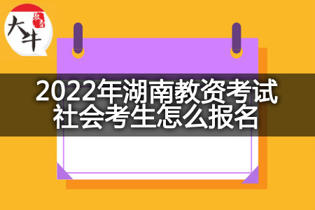 2022年湖南教资考试