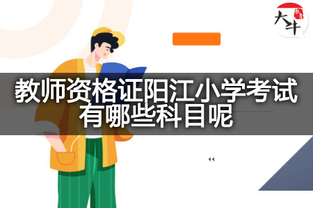 教师资格证阳江小学考试