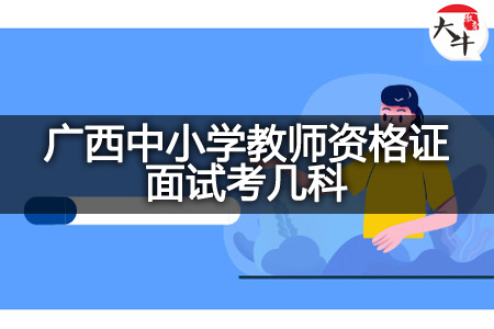 广西中小学教师资格证面试