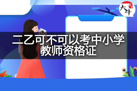 二乙考中小学教师资格证