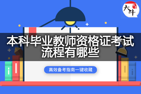 本科毕业教师资格证考试流程