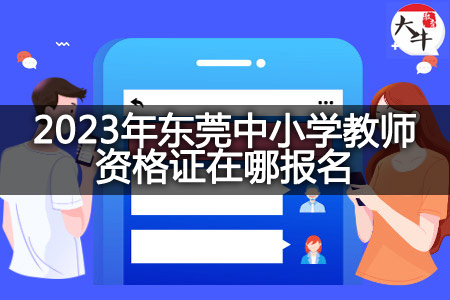 2023年东莞中小学教师资格证报名