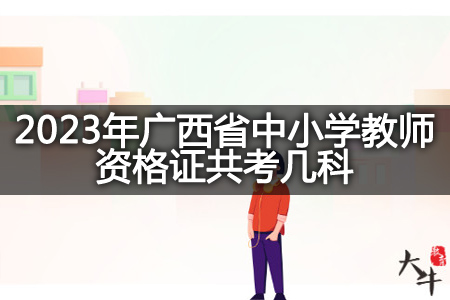 2023年广西省中小学教师资格证