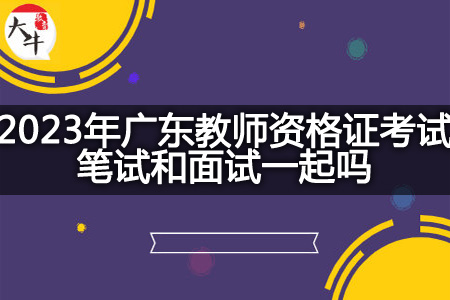 2023年广东教师资格证考试笔试