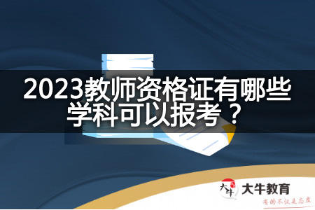 教师资格证报考学科