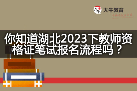 湖北2023下教师资格证笔试报名流程